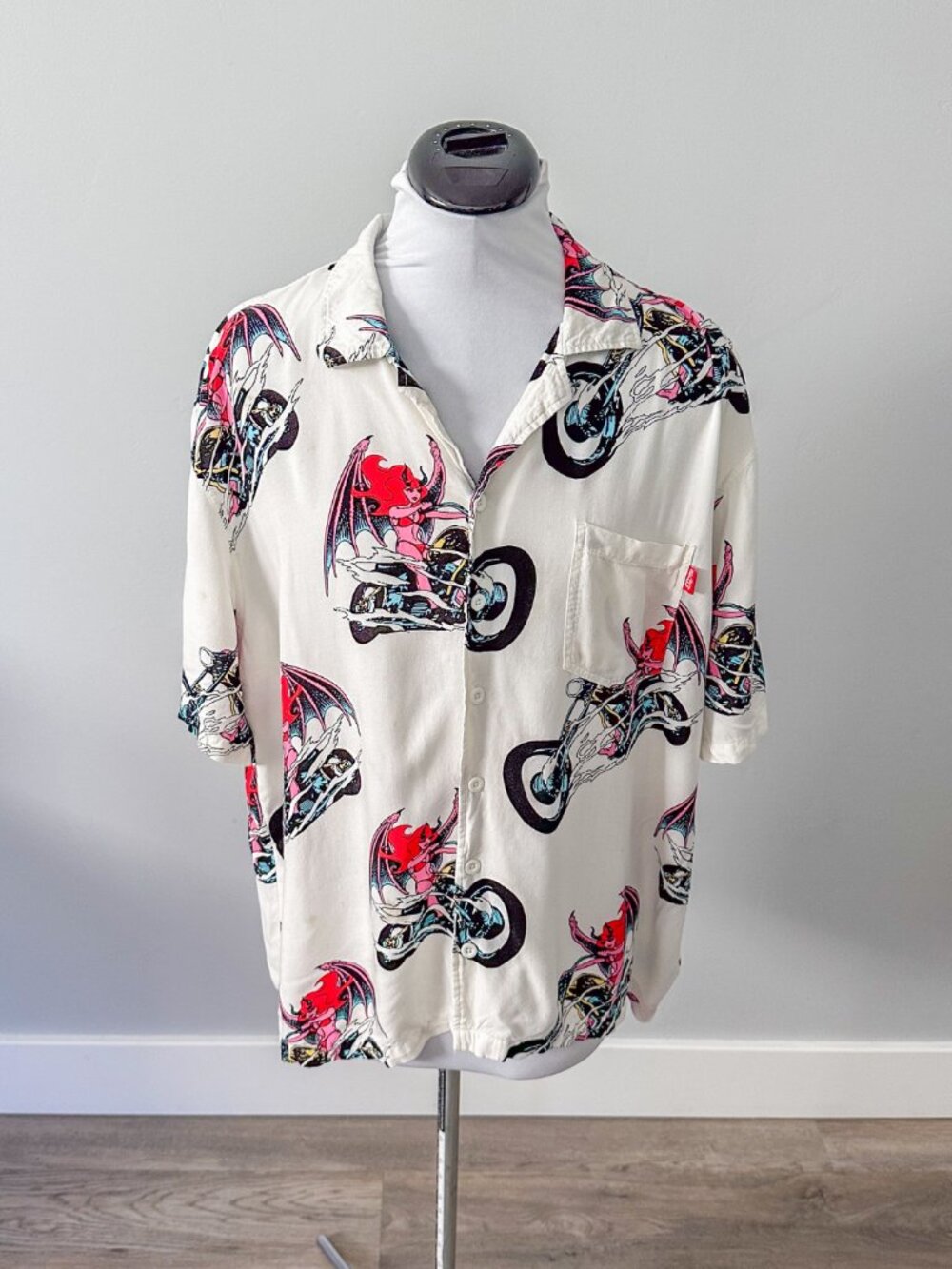 Vintage Lost Printed Button Up